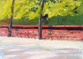 Park Benches and Trees 1907