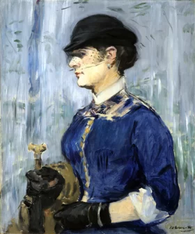 Young Woman in a Round Hat