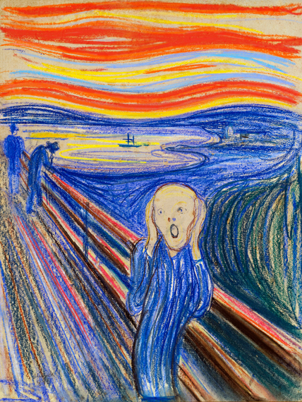 The Scream by Edvard Munch, oil painting reproduction on canvas The Scream