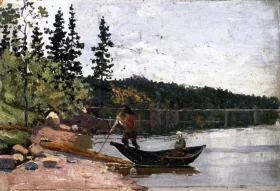 Man And Woman In A Boat
