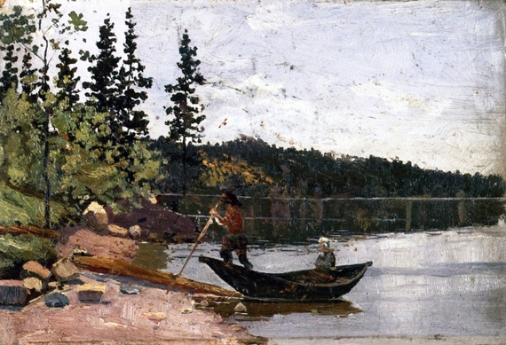 Man And Woman In A Boat