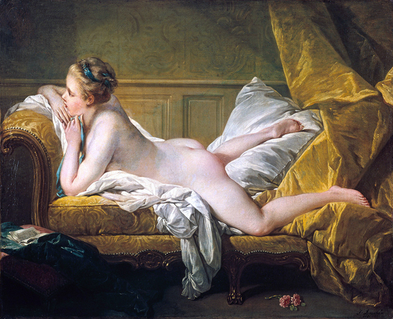 Resting Girl (Louise O’Murphy) 1751 by Francois Boucher, oil painting reproduction on canvas Resting Girl (Louise O’Murphy) 1751