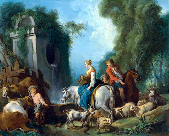 Pastorale à la fontaine