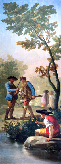 The fisherman with his rod 1775