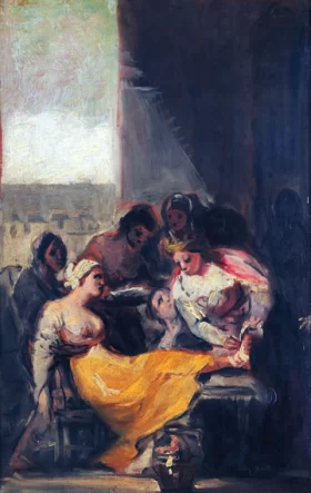 Saint Isabel of Portugal Healing the Wounds of a Sick Woman 1799