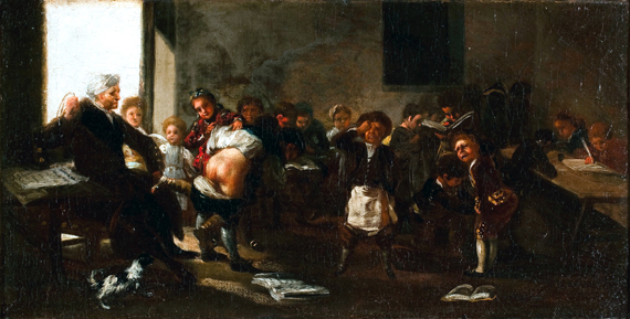The School Scene by Francisco Goya, oil painting reproduction on canvas The School Scene