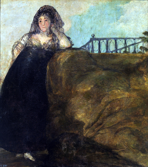 A manola – Leocadia Zorrilla by Francisco Goya, oil painting reproduction on canvas A manola - Leocadia Zorrilla