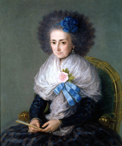 María Antonia Gonzaga, Dowager Marchioness of Villafranca 1795 by Francisco Goya, oil painting reproduction on canvas María Antonia Gonzaga, Dowager Marchioness of Villafranca 1795
