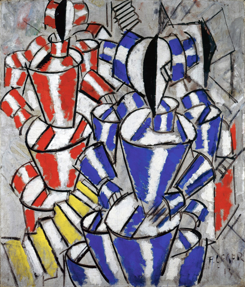 The stairway 1913 by Fernand Leger, oil painting reproduction on canvas The stairway 1913