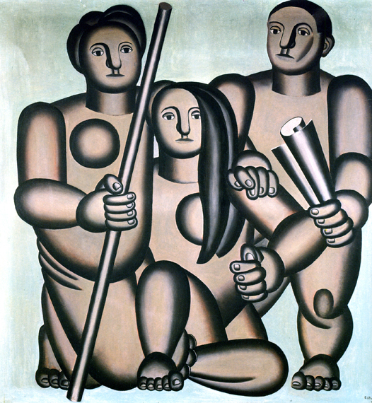 The three characters by Fernand Leger, oil painting reproduction on canvas The three characters