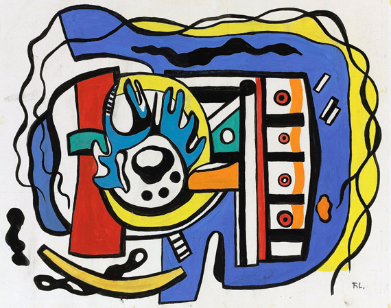 Gaz de France by Fernand Leger, oil painting reproduction on canvas Gaz de France