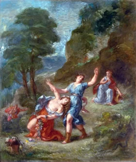 Saint Mary Magdalene at the Foot of the Cross 1829 The Spring - Eurydice Bitten by a Serpent While Picking Flowers (Eurydice's Death)
