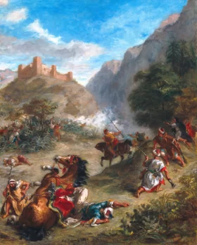 The Agony in the Garden 1851 Arabs Skirmishing in the Mountains 1863