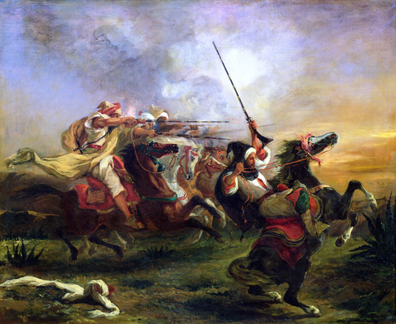 Moroccan Horsemen in Military Action