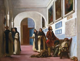 Christopher Columbus and His Son at La Rábida 1838