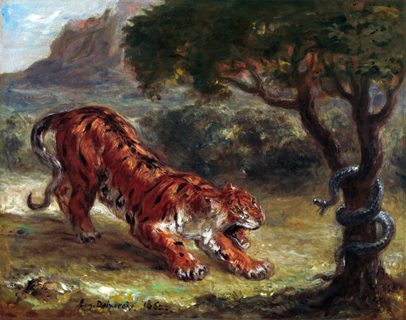 Tiger and Snake 1862