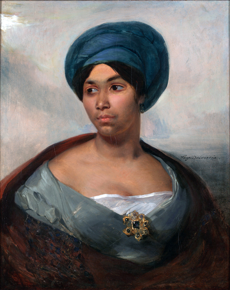 Portrait of a Woman in a Blue Turban 1827