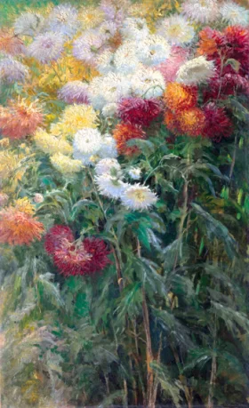 Chrysanthemums in the Garden at Petit-Gennevilliers 1893