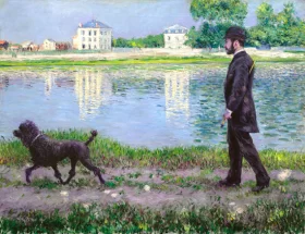 Captain Bryaxis's Dream Richard Gallo Et Son Chien Dick, Au Petit-Gennevilliers 1884