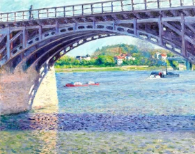 Le Pont D'argenteuil Et La Seine 1883-2