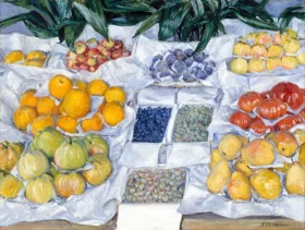Fruit Displayed on a Stand