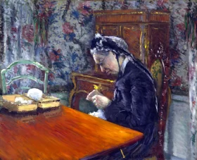 Mademoiselle Boissière Knitting 1877