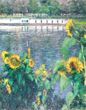 Sunflowers Along the Seine