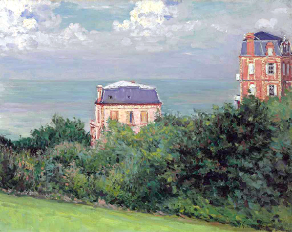 Villas à Villers-Sur-Mer 1880 by Gustave Caillebotte, oil painting reproduction on canvas Villas à Villers-Sur-Mer 1880