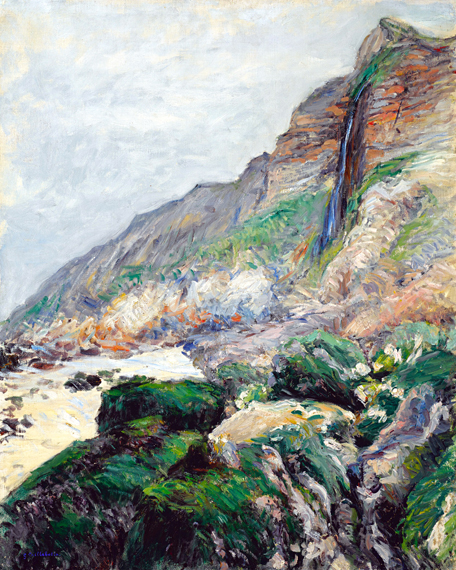 Falaise En Normandie by Gustave Caillebotte, oil painting reproduction on canvas Falaise En Normandie