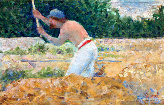 Casseur De Pierres by Georges Seurat, oil painting reproduction on canvas Casseur De Pierres