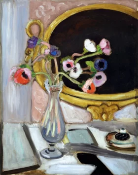 Black Mirror Anemones (Anémones Au Miroir Noir)