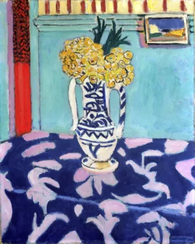 Les coucous, tapis bleu et rose