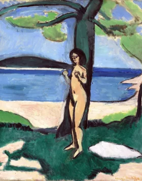 Nude by the sea