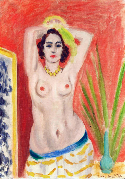 Torse Nu or Femme en Buste, Bras Leves by Henri Matisse, oil painting reproduction on canvas Torse Nu or Femme en Buste, Bras Leves