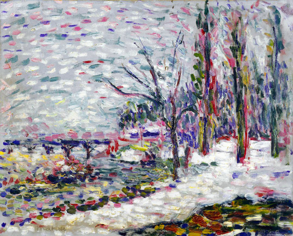 Winter Landscape On The Banks Of The Seine by Henri Matisse, oil painting reproduction on canvas Winter Landscape On The Banks Of The Seine