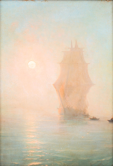 Brig at Dawn, 1890