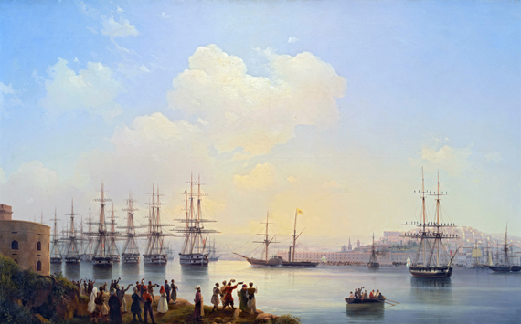 A Russian Squadron on the Sevastopole Roadstead 1846