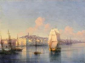View of a Seaside Town 1877