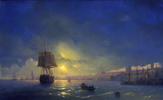 View of Odessa on a Moonlit Night 1846