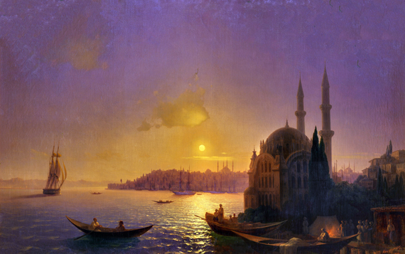 A View of Constantinople by Moonlight 1846