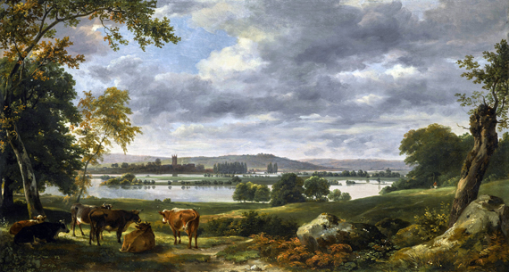 Dedham Vale with the River Stour in Flood by John Constable, oil painting reproduction on canvas Dedham Vale with the River Stour in Flood