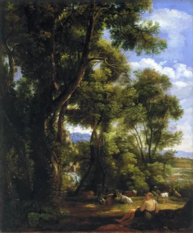 Landscape with goatherd and goats 1823