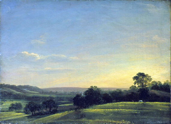 Dedham Vale – Evening by John Constable, oil painting reproduction on canvas Dedham Vale - Evening