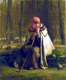 Seated Shepherdess