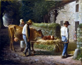 Peasants Bringing Home a Calf Born In the Fields