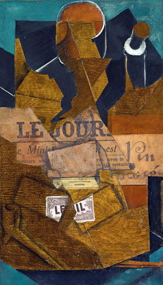 Tabac, Journal et Bouteille de Vin Rosé 1914