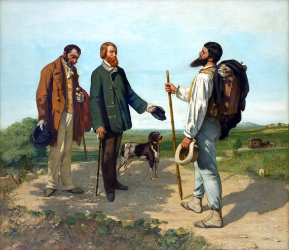 The Meeting Or "Bonjour, Monsieur Courbet" 1854