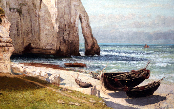 The Cliff of Etretat after the Storm 1870 by Gustave Courbet, oil painting reproduction on canvas The Cliff of Etretat after the Storm 1870