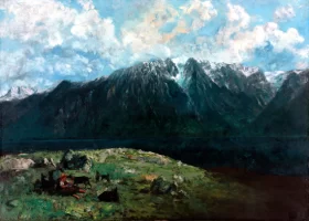 Panoramic View of the alps 1877