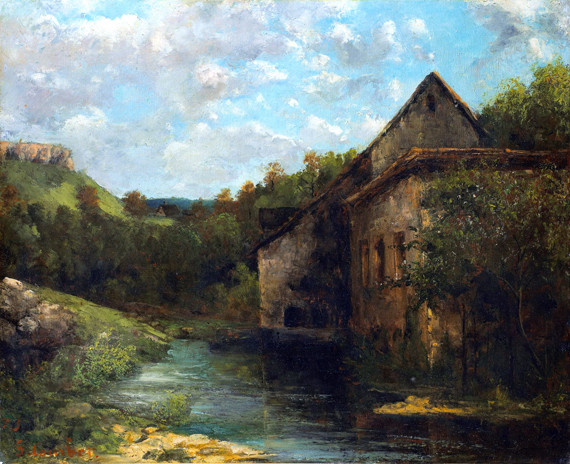 Goodbye to Jura by Gustave Courbet, oil painting reproduction on canvas Goodbye to Jura
